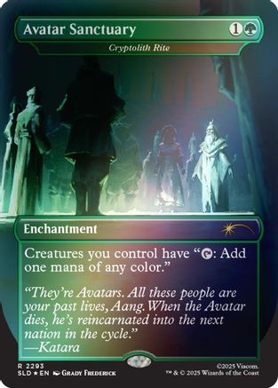 Image of Avatar Sanctuary - Cryptolith Rite (Rainbow Foil) (SLD-2293) - Secret Lair Drop Series Foil