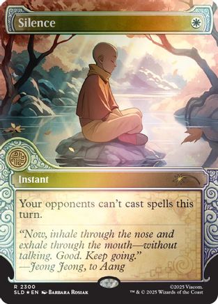 Image of Silence (2300) (Rainbow Foil) (SLD-2300) - Secret Lair Drop Series Foil