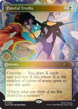 Image of Painful Truths (Rainbow Foil) (SLD-2302) - Secret Lair Drop Series Foil