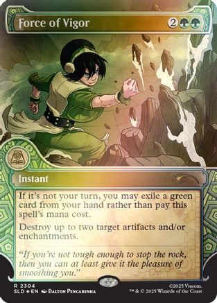 Image of Force of Vigor (Rainbow Foil) (SLD-2304) - Secret Lair Drop Series Foil