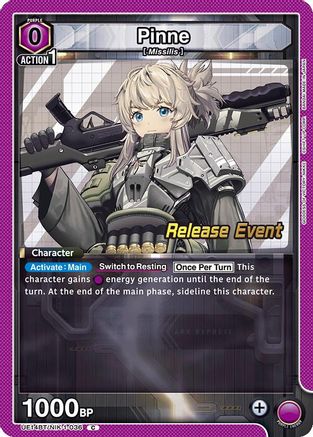 Image of Pinne (UE14BT/NIK-1-036) - UE14BT GODDESS OF VICTORY NIKKE Release Event Cards
