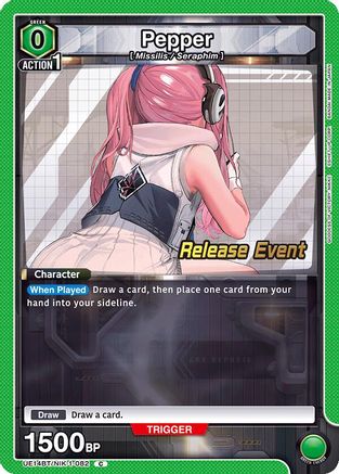 Image of Pepper (UE14BT/NIK-1-082) - UE14BT GODDESS OF VICTORY NIKKE Release Event Cards