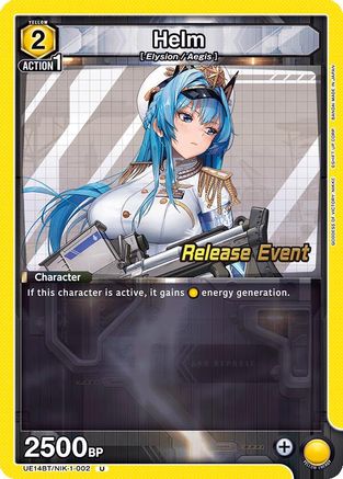 Image of Helm (UE14BT/NIK-1-002) - UE14BT GODDESS OF VICTORY NIKKE Release Event Cards
