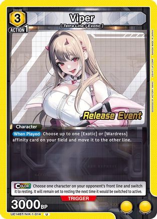 Image of Viper (014) (UE14BT/NIK-1-014) - UE14BT GODDESS OF VICTORY NIKKE Release Event Cards
