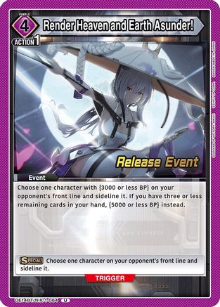 Image of Render Heaven and Earth Asunder! (UE14BT/NIK-1-064) - UE14BT GODDESS OF VICTORY NIKKE Release Event Cards