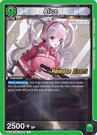 Image of Alice (069) (UE14BT/NIK-1-069) - UE14BT GODDESS OF VICTORY NIKKE Release Event Cards