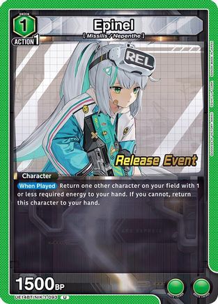Image of Epinel (UE14BT/NIK-1-093) - UE14BT GODDESS OF VICTORY NIKKE Release Event Cards