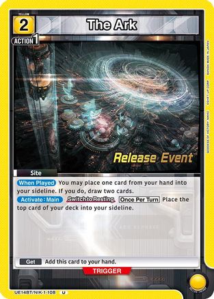 Image of The Ark (UE14BT/NIK-1-108) - UE14BT GODDESS OF VICTORY NIKKE Release Event Cards