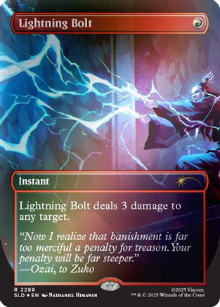 Image of Lightning Bolt (2289) (Rainbow Foil) (SLD-2289) - Secret Lair Drop Series Foil