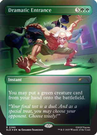 Image of Dramatic Entrance (Rainbow Foil) (SLD-2290) - Secret Lair Drop Series Foil