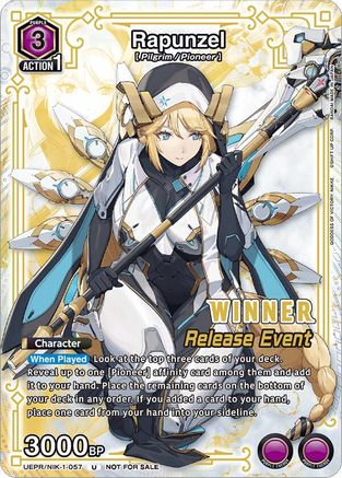 Image of Rapunzel (Release Event Winner) (UEPR/NIK-1-057) - UE14BT GODDESS OF VICTORY NIKKE Release Event Cards Foil