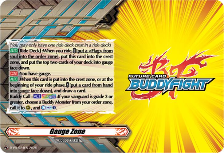 Image of Gauge Zone (D-PR/924EN) [D Promo Cards]