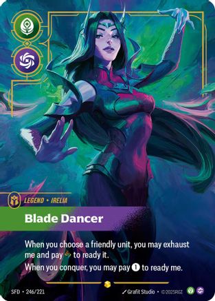 Image of Irelia - Blade Dancer (Overnumbered) (246/221) - Spiritforged Foil