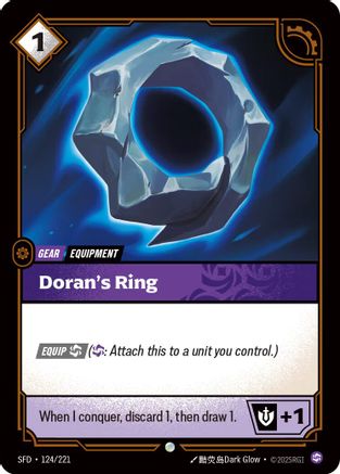 Image of Doran's Ring (124/221) - Spiritforged Foil