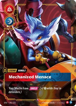 Image of Rumble - Mechanized Menace (181/221) - Spiritforged Foil