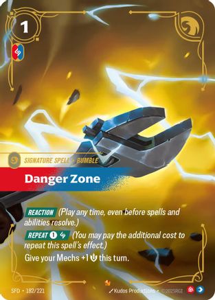 Image of Danger Zone (182/221) - Spiritforged Foil