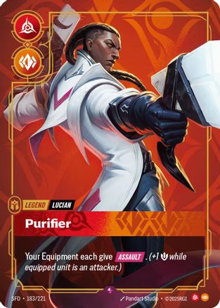 Image of Lucian - Purifier (183/221) - Spiritforged Foil
