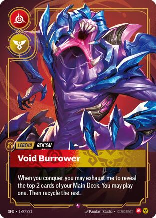 Image of Rek'sai - Void Burrower (187/221) - Spiritforged Foil