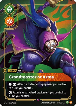 Image of Jax - Grandmaster At Arms (193/221) - Spiritforged Foil