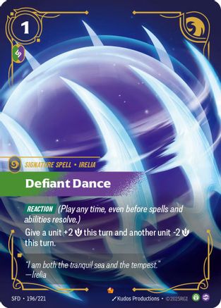 Image of Defiant Dance (196/221) - Spiritforged Foil
