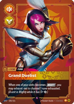 Image of Fiora - Grand Duelist (205/221) - Spiritforged Foil
