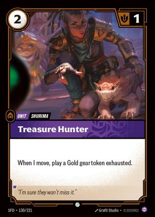 Image of Treasure Hunter (130/221) - Spiritforged Foil