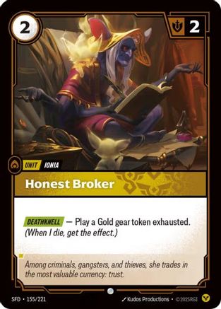 Image of Honest Broker (155/221) - Spiritforged Foil
