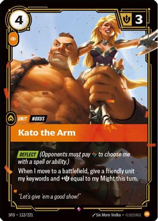 Image of Kato the Arm (112/221) - Spiritforged Foil