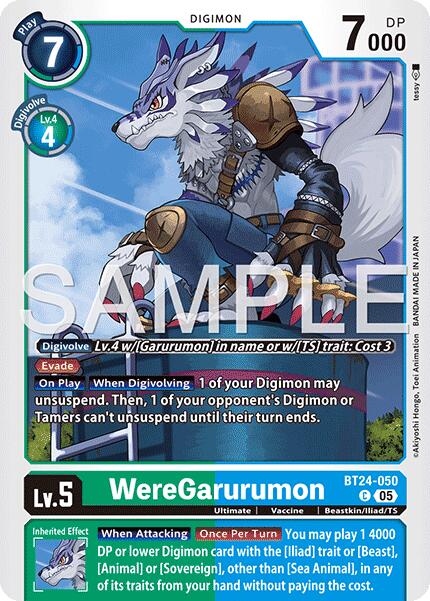Image of WereGarurumon [BT24-050] [Time Stranger]