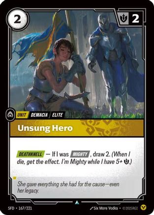 Image of Unsung Hero (167/221) - Spiritforged