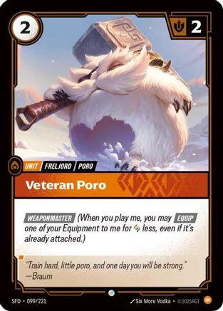 Image of Veteran Poro (099/221) - Spiritforged Foil