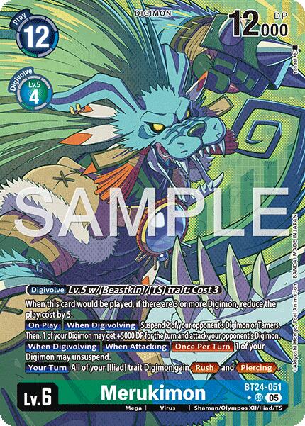 Image of Merukimon [BT24-051] (Alternate Art) [Time Stranger]
