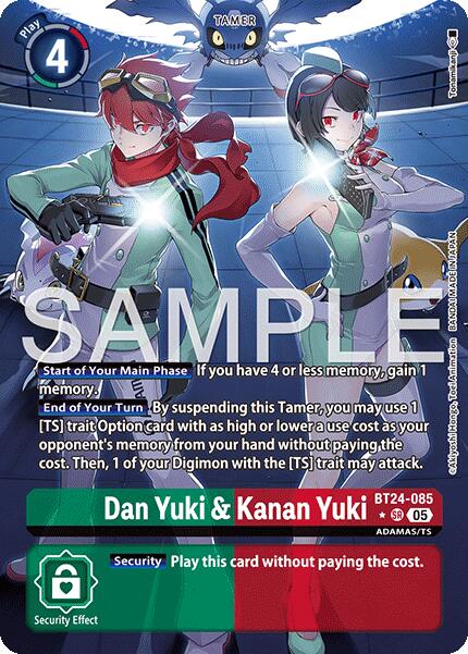 Image of Dan Yuki & Kanan Yuki [BT24-085] (Alternate Art) [Time Stranger]