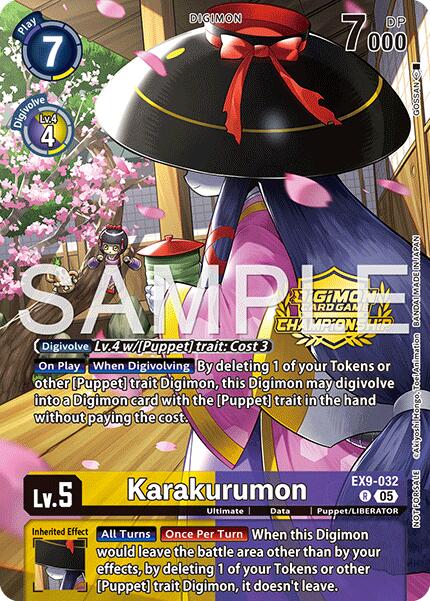 Image of Karakurumon [EX9-032] (Championship 25-26 Season 2 Tamers Pack) [Versus Monsters]