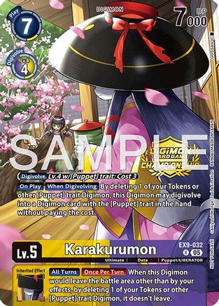 Image of Karakurumon [EX9-032] (Championship 25-26 Season 2 Tamers Pack) [Versus Monsters]