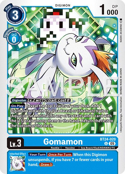 Image of Gomamon [BT24-020] [Time Stranger]