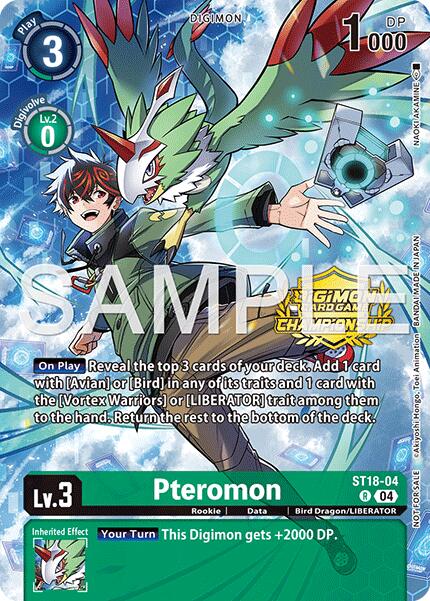 Image of Pteromon [ST18-04] (Championship 25-26 Season 2 Tamers Pack) [Starter Deck: Guardian Vortex]