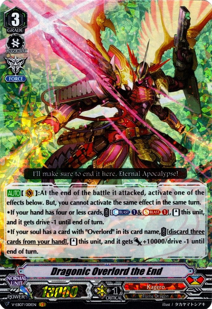 Image of Dragonic Overlord the End (V-EB07/001EN) [The Heroic Evolution]