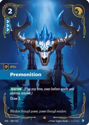 Image of Premonition (087/221) - Spiritforged Foil