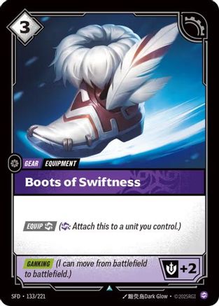 Image of Boots of Swiftness (133/221) - Spiritforged Foil