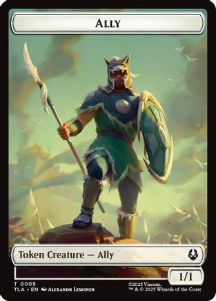 Image of Ally (0005) // Soldier (0002) Double-Sided Token [Avatar: The Last Airbender Tokens]