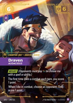 Image of Draven - Audacious (148/221) - Spiritforged Foil