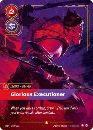 Image of Draven - Glorious Executioner (Overnumbered) (242/221) - Spiritforged Foil