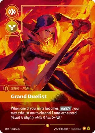 Image of Fiora - Grand Duelist (Overnumbered) (251/221) - Spiritforged Foil