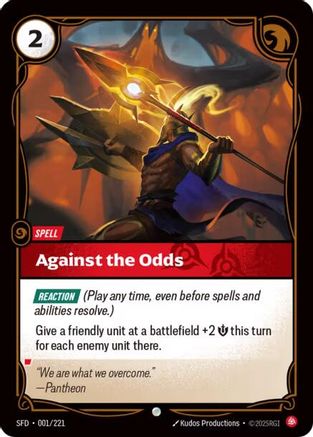 Image of Against the Odds (001/221) - Spiritforged