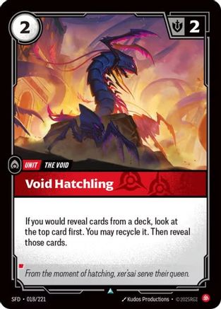 Image of Void Hatchling (018/221) - Spiritforged Foil