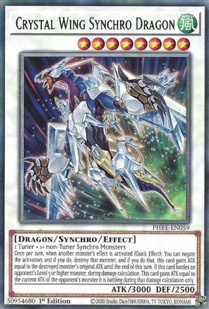Image of Crystal Wing Synchro Dragon [PHRE-EN059] Rare