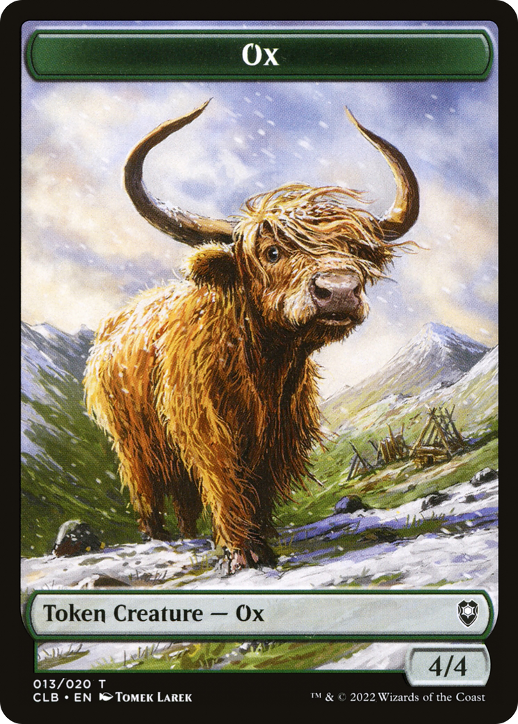 Image of Ox Token [Commander Legends: Battle for Baldur's Gate Tokens]