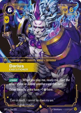 Image of Darius - Executioner (Overnumbered) (236/221) - Spiritforged Foil