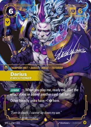 Image of Darius - Executioner (Signature) (236*/221) - Spiritforged Foil